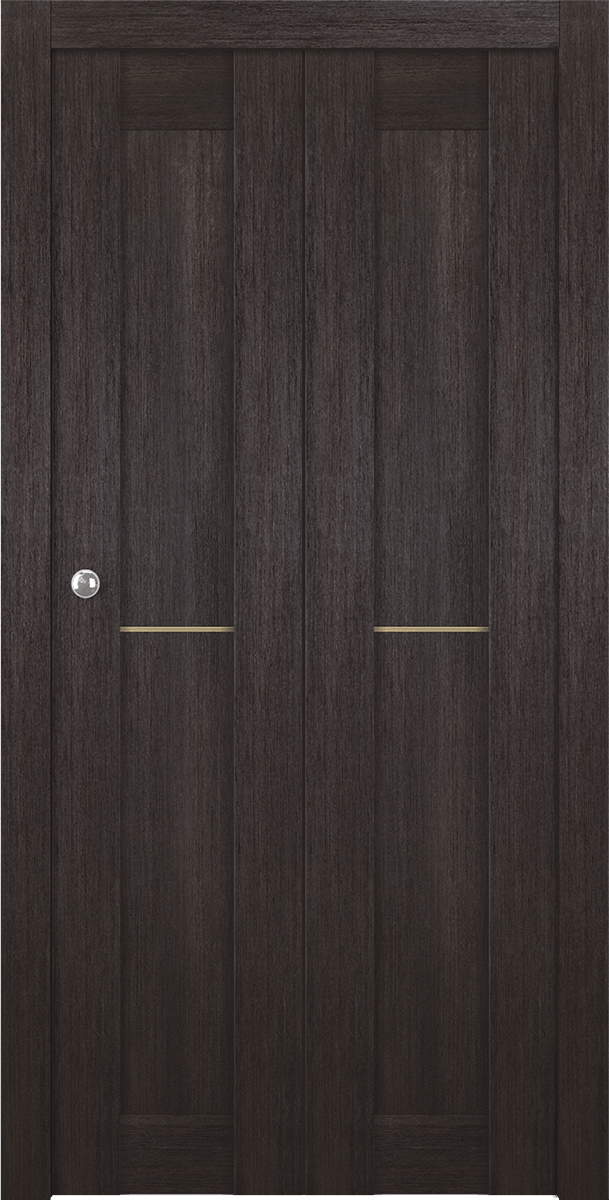 AVON 07 1H GOLD VERALINGA OAK BI-FOLD BELLDINNI MODERN INTERIOR DOOR - 1