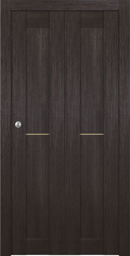 AVON 07 1H GOLD VERALINGA OAK BI-FOLD BELLDINNI MODERN INTERIOR DOOR - 1