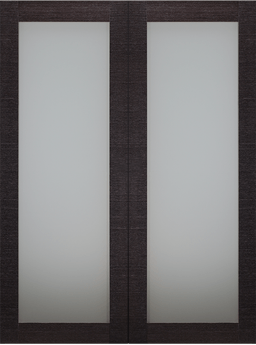 AVANTI 207 VETRO BLACK APRICOT DOUBLE BARN BELLDINNI MODERN INTERIOR DOOR - 2