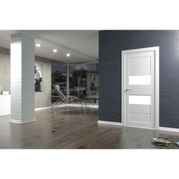 DESSA VETRO BIANCO NOBLE POCKET BELLDINNI MODERN INTERIOR DOOR - 9
