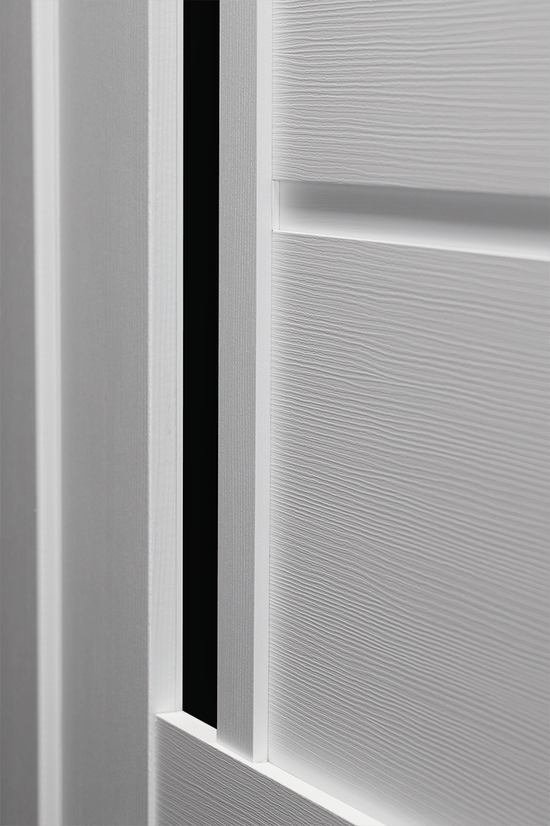 ESTA BLACK VETRO BIANCO NOBLE DOUBLE BARN BELLDINNI MODERN INTERIOR DOOR - 5
