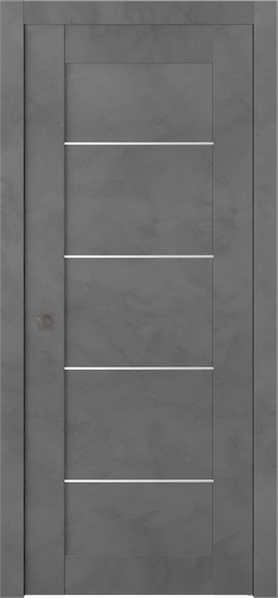 AVON 07 4H DARK URBAN POCKET BELLDINNI MODERN INTERIOR DOOR - 1