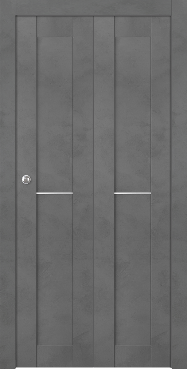 AVON 07 1H DARK URBAN BI-FOLD BELLDINNI MODERN INTERIOR DOOR - 1