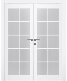 PALLADIO 10 LITE VETRO BIANCO NOBLE CLOSET BELLDINNI MODERN INTERIOR DOOR - 1