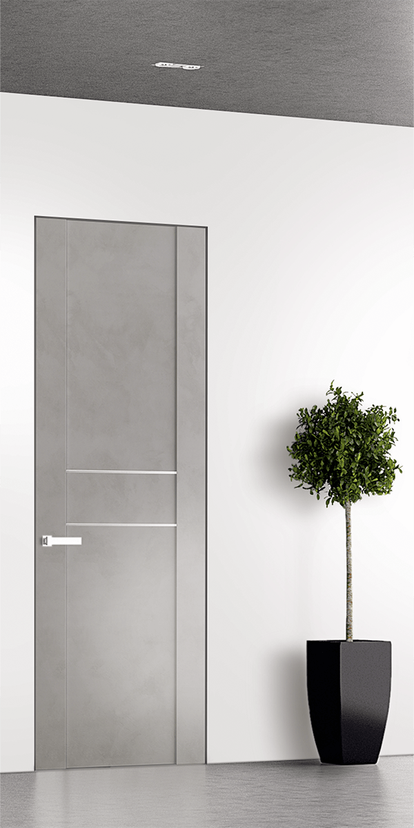 AVON 01 2HN LIGHT URBAN INVISIBLE METAL FRAME BELLDINNI MODERN INTERIOR DOOR - 1