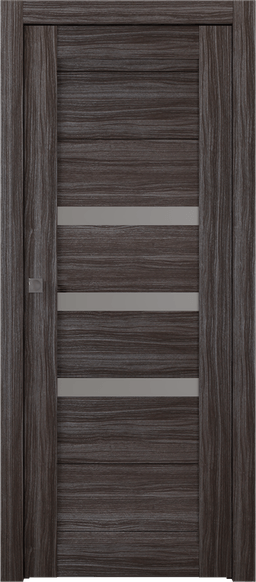 DORA VETRO GRAY OAK POCKET BELLDINNI MODERN INTERIOR DOOR - 1