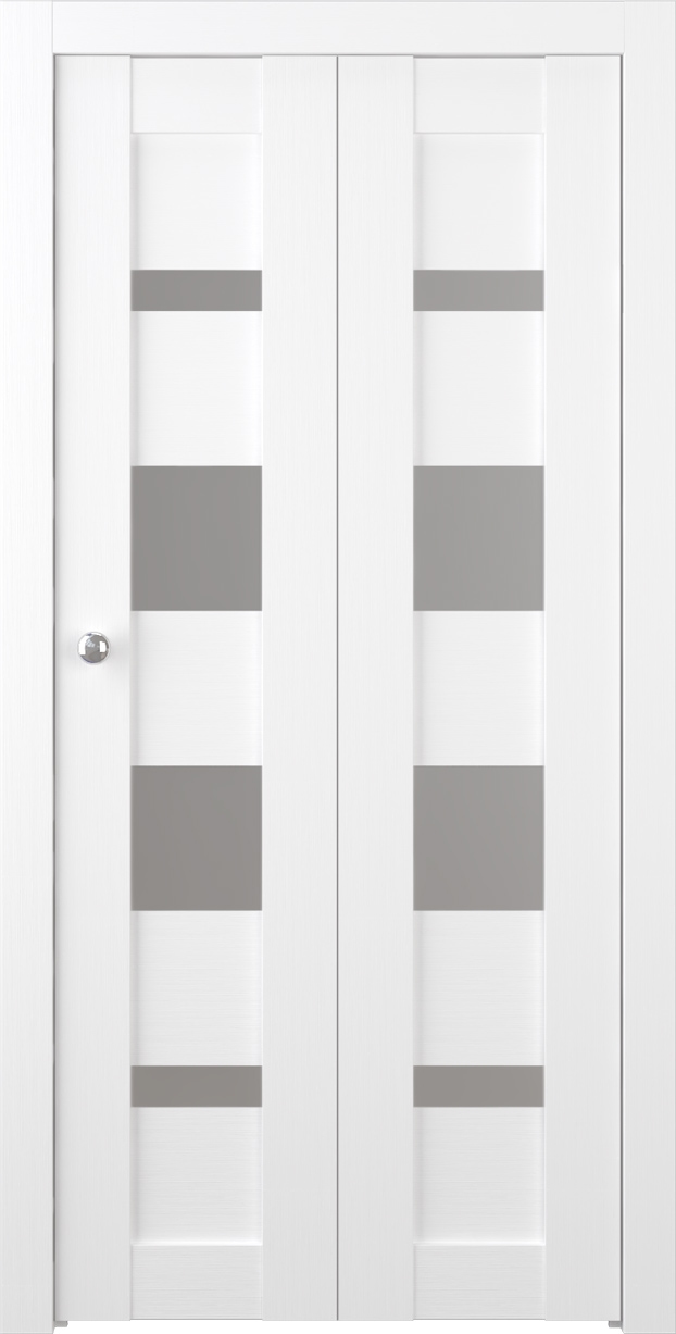 MIRELLA VETRO BIANCO NOBLE BI-FOLD BELLDINNI MODERN INTERIOR DOOR - 1