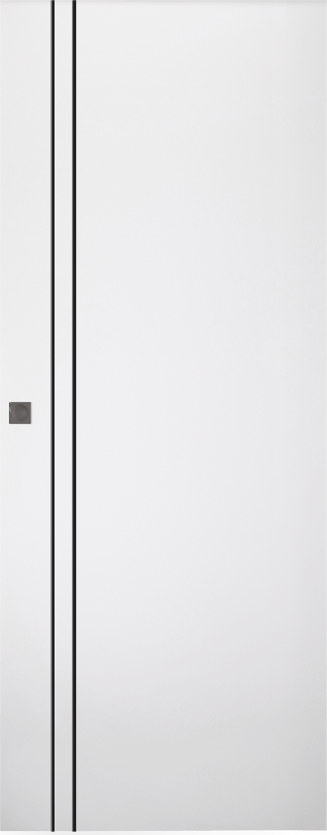 PALLADIO 2V BLACK BIANCO NOBLE DOUBLE MAGIC DOORS BELLDINNI MODERN INTERIOR DOOR - 1