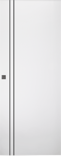 PALLADIO 2V BLACK BIANCO NOBLE DOUBLE MAGIC DOORS BELLDINNI MODERN INTERIOR DOOR - 1