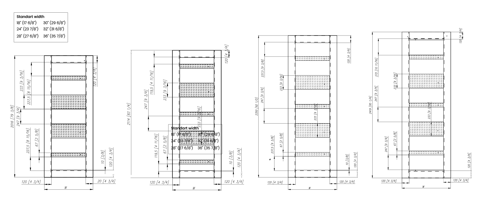 MIRELLA VETRO BIANCO NOBLE SLAB BELLDINNI MODERN INTERIOR DOOR - 6