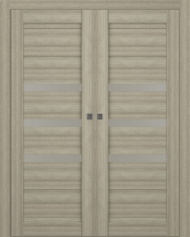 DORA VETRO SHAMBOR DOUBLE POCKET BELLDINNI MODERN INTERIOR DOOR - 1