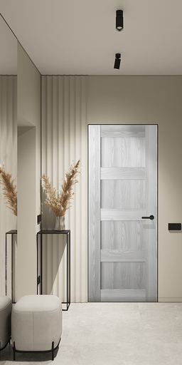 AVON 07 3R RIBEIRA ASH DOUBLE INVISIBLE METAL FRAME BELLDINNI MODERN INTERIOR DOOR - 2