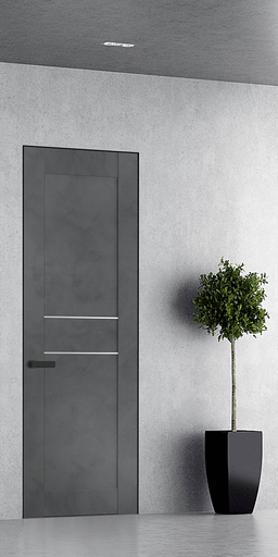 AVON 07 2HN DARK URBAN DOUBLE INVISIBLE METAL FRAME BELLDINNI MODERN INTERIOR DOOR - 1