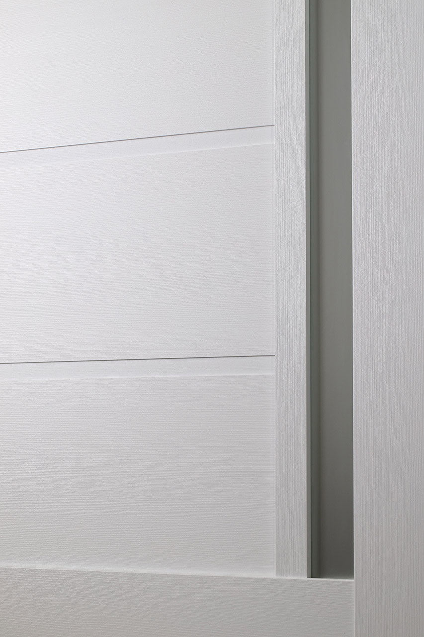 ESTA VETRO BIANCO NOBLE DOUBLE POCKET BELLDINNI MODERN INTERIOR DOOR - 9