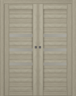 RITA VETRO SHAMBOR DOUBLE POCKET BELLDINNI MODERN INTERIOR DOOR - 1