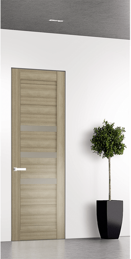 DORA VETRO SHAMBOR DOUBLE INVISIBLE METAL FRAME BELLDINNI MODERN INTERIOR DOOR - 1
