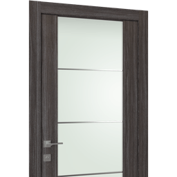 PALLADIO 202 4H VETRO GRAY OAK DOUBLE DOORS BELLDINNI MODERN INTERIOR DOOR - 7