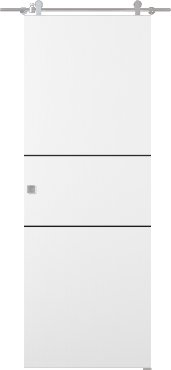 PALLADIO 2H BLACK BIANCO NOBLE BARN DOORS BELLDINNI MODERN INTERIOR DOOR - 1