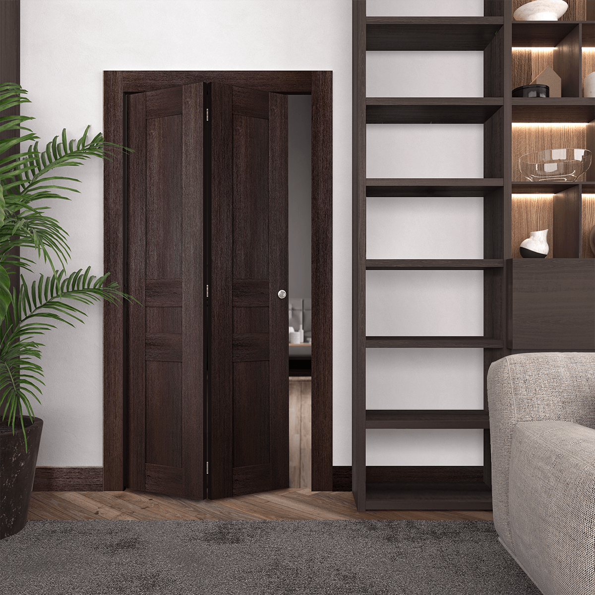 AVON 07 2R VERALINGA OAK BI-FOLD BELLDINNI MODERN INTERIOR DOOR - 2