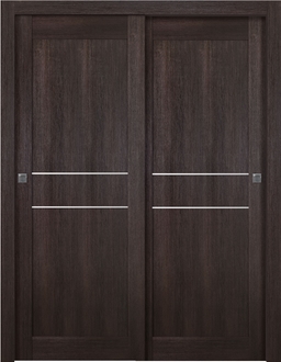 AVON 07 2HN VERALINGA OAK BYPASS BELLDINNI MODERN INTERIOR DOOR - 1