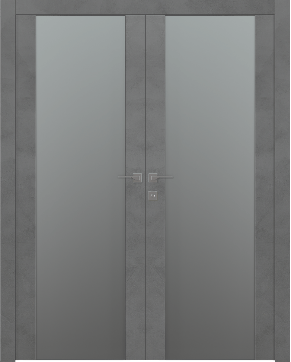 AVON 202 VETRO DARK URBAN DOUBLE BELLDINNI MODERN INTERIOR DOOR - 1