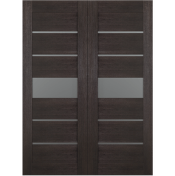 AVON 07-06 VETRO VERALINGA OAK BYPASS BELLDINNI MODERN INTERIOR DOOR - 2