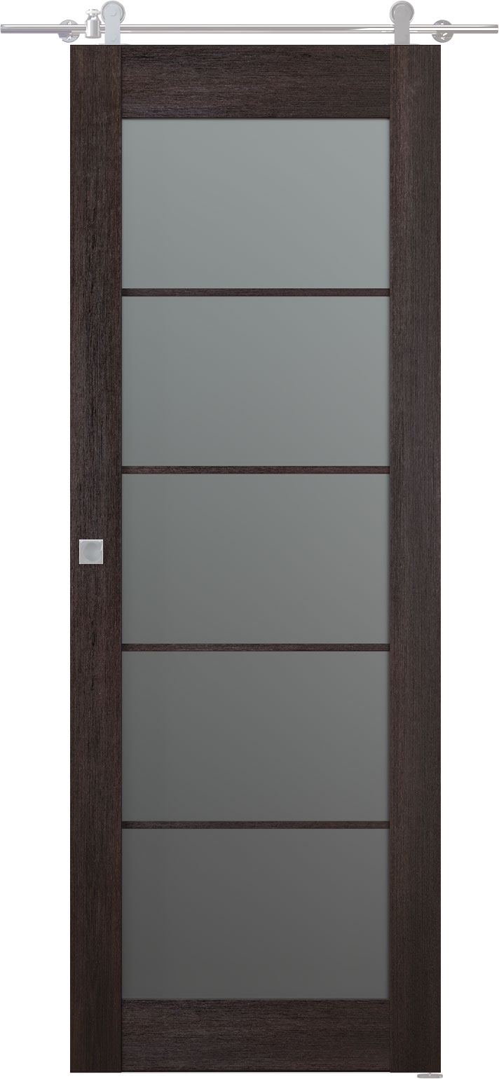 AVON 5 LITE VETRO VERALINGA OAK BARN BELLDINNI MODERN INTERIOR DOOR - 1