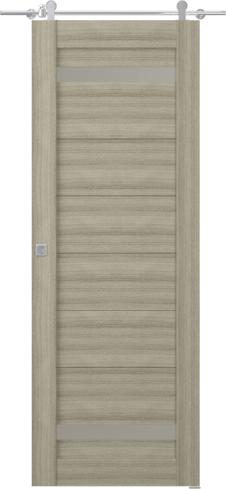 PERLA VETRO SHAMBOR DOUBLE BARN BELLDINNI MODERN INTERIOR DOOR - 1