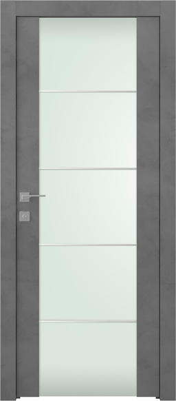 AVON 202 4H VETRO DARK URBAN SWING BELLDINNI MODERN INTERIOR DOOR - 1