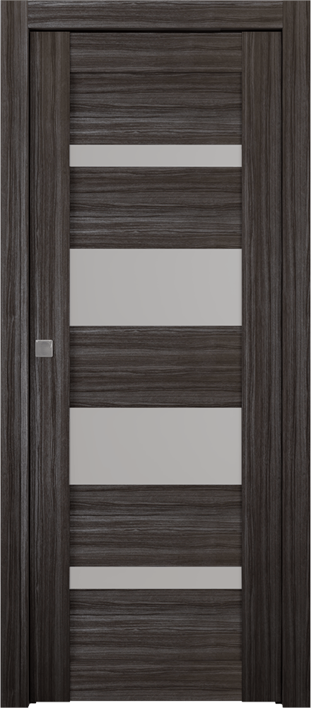 MIRELLA VETRO GRAY OAK POCKET BELLDINNI MODERN INTERIOR DOOR - 1