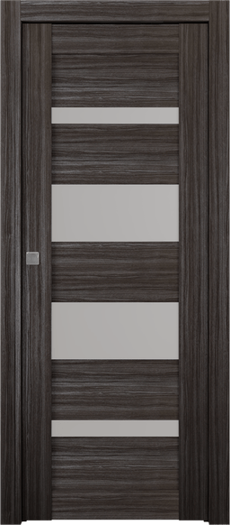 MIRELLA VETRO GRAY OAK POCKET BELLDINNI MODERN INTERIOR DOOR - 1