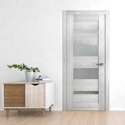 AVON 07-01 VETRO RIBEIRA ASH DOUBLE POCKET BELLDINNI MODERN INTERIOR DOOR - 2