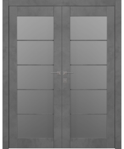 AVON 5 LITE VETRO DARK URBAN CLOSET BELLDINNI MODERN INTERIOR DOOR - 1