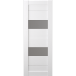 BERTA VETRO BIANCO NOBLE BARN BELLDINNI MODERN INTERIOR DOOR - 2