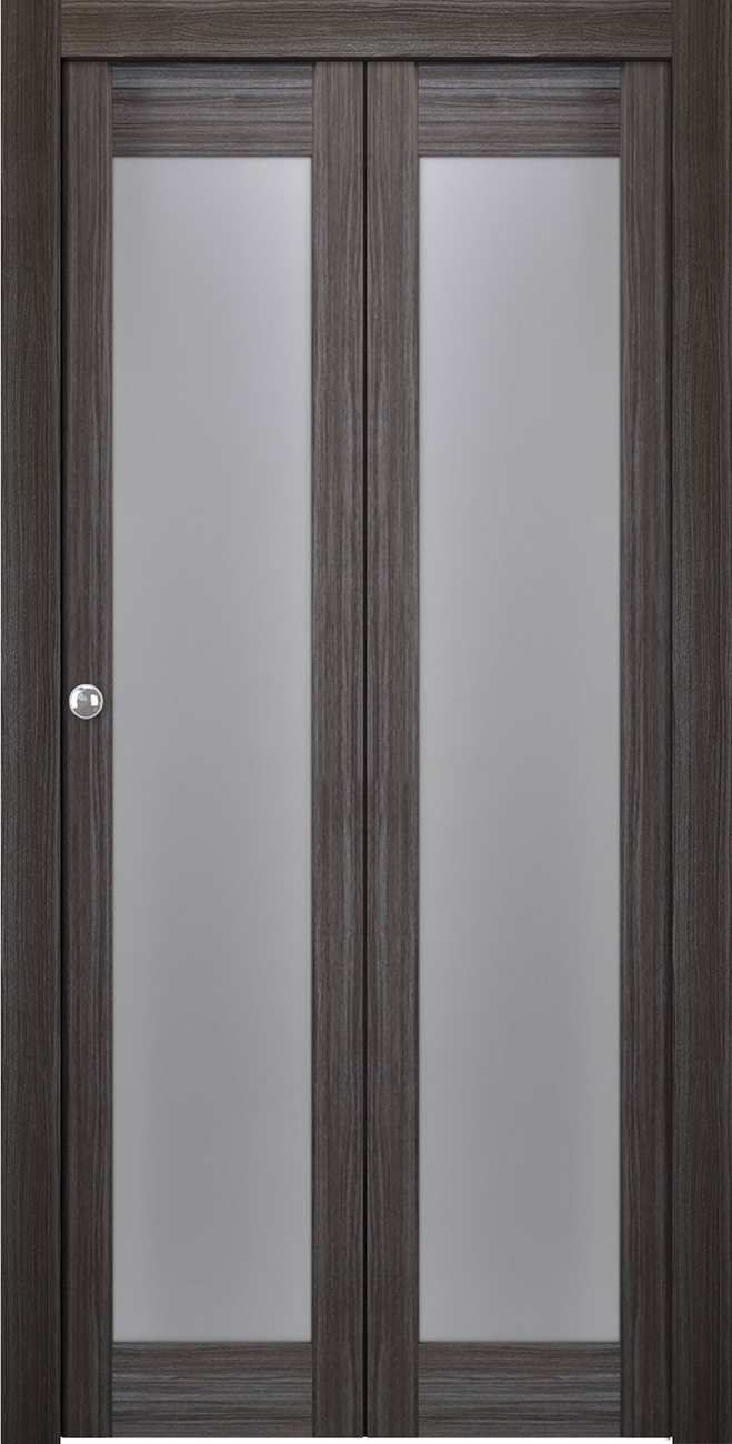 PALLADIO 207 VETRO GRAY OAK BI-FOLD BELLDINNI MODERN INTERIOR DOOR - 1