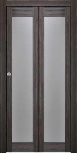 PALLADIO 207 VETRO GRAY OAK BI-FOLD BELLDINNI MODERN INTERIOR DOOR - 1