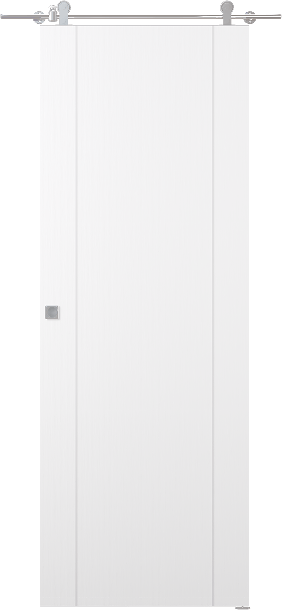 PALLADIO 2U BIANCO NOBLE DOUBLE BARN BELLDINNI MODERN INTERIOR DOOR - 1