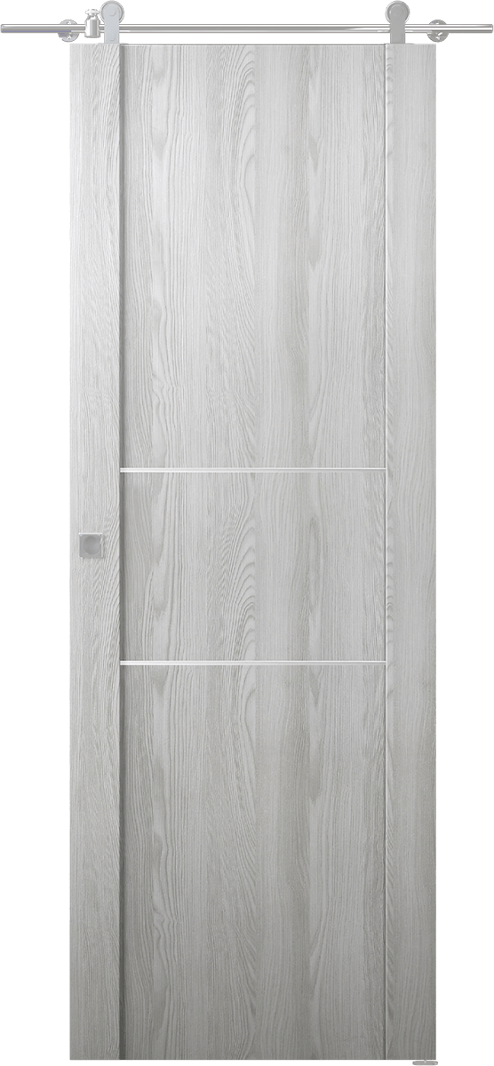 AVON 01 2H RIBEIRA ASH DOUBLE BARN BELLDINNI MODERN INTERIOR DOOR - 1