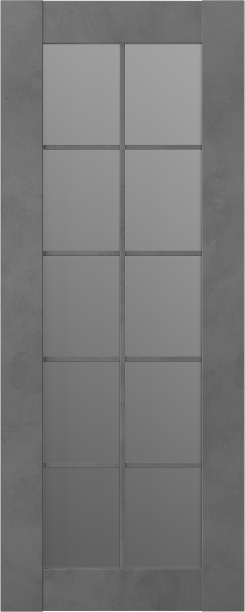 AVON 10 LITE VETRO DARK URBAN BARN BELLDINNI MODERN INTERIOR DOOR - 2