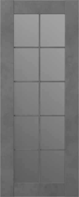 AVON 10 LITE VETRO DARK URBAN BARN BELLDINNI MODERN INTERIOR DOOR - 2
