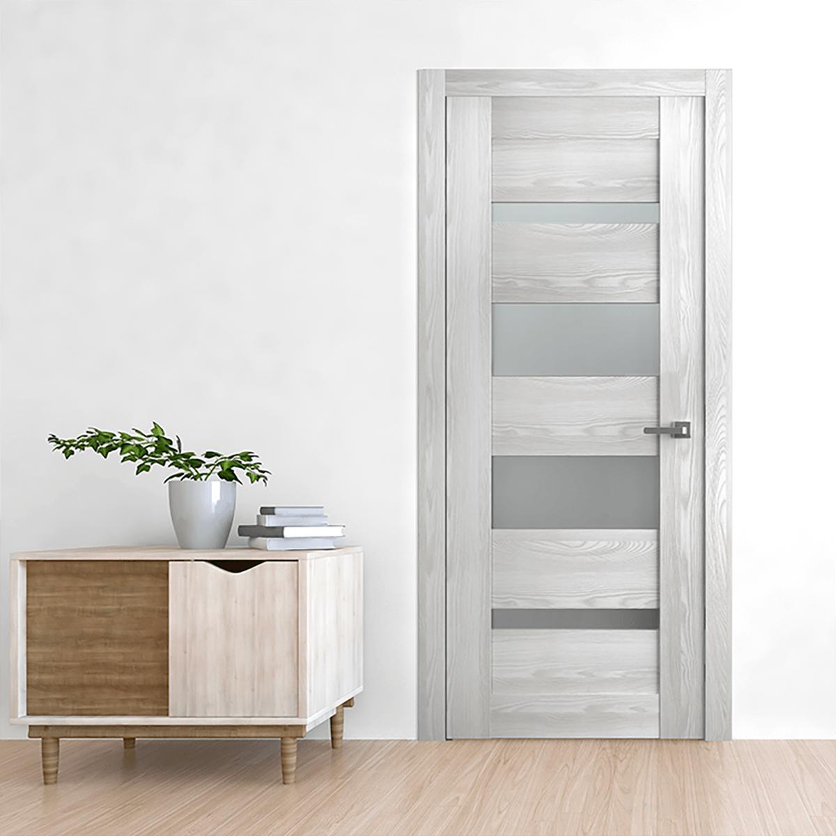 AVON 07-01 VETRO RIBEIRA ASH BI-FOLD BELLDINNI MODERN INTERIOR DOOR - 2