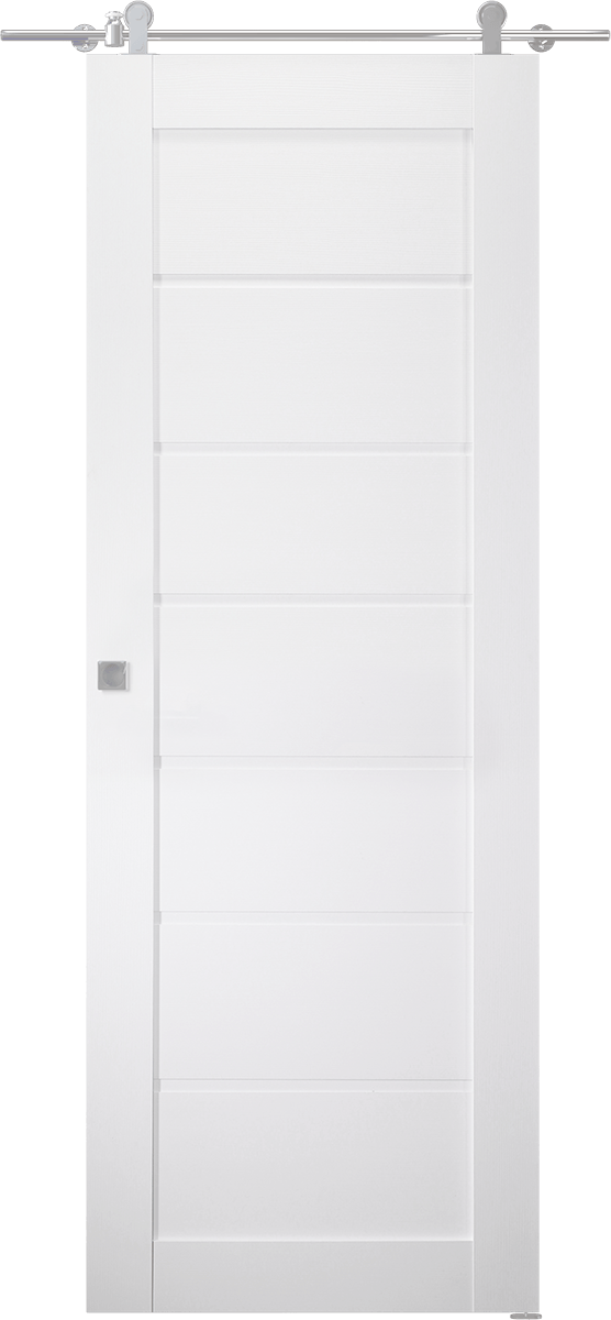 ALDA BIANCO NOBLE DOUBLE BARN BELLDINNI MODERN INTERIOR DOOR - 1