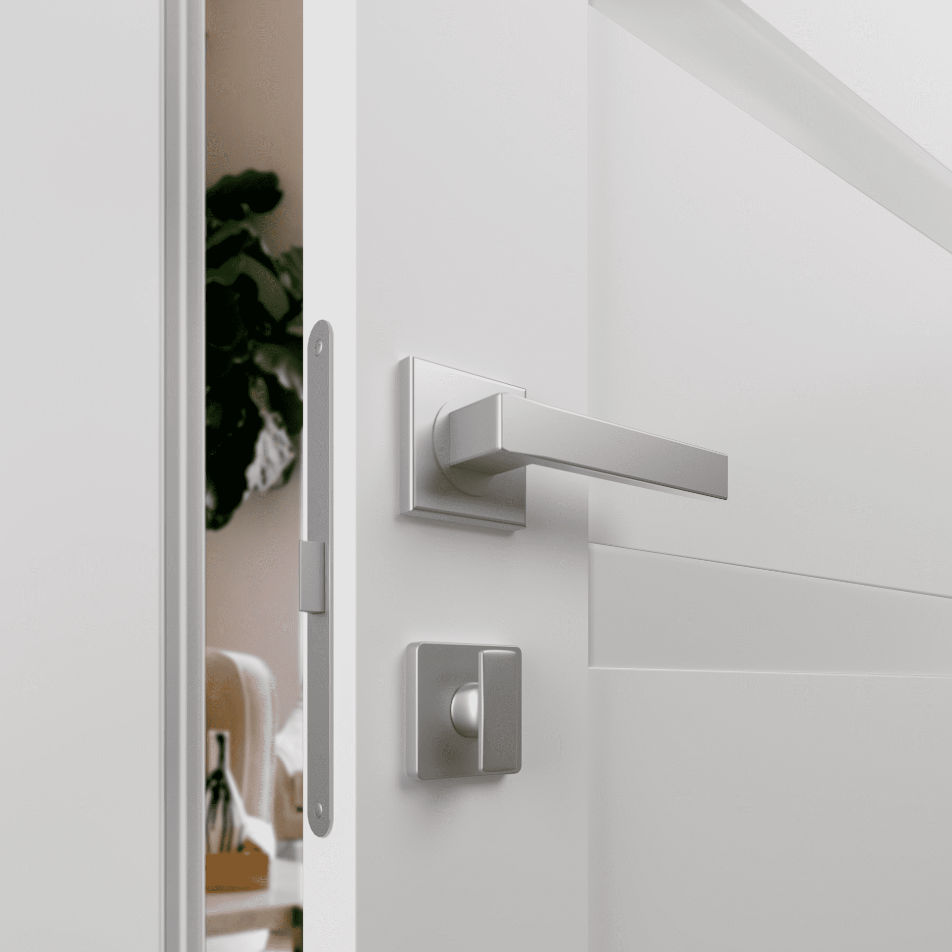 LEORA VETRO SNOW WHITE SWING BELLDINNI MODERN INTERIOR DOOR - 2