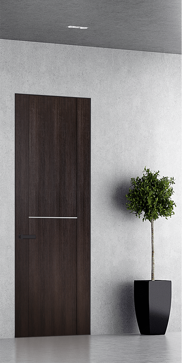 AVON 01 1H VERALINGA OAK INVISIBLE METAL FRAME BELLDINNI MODERN INTERIOR DOOR - 1