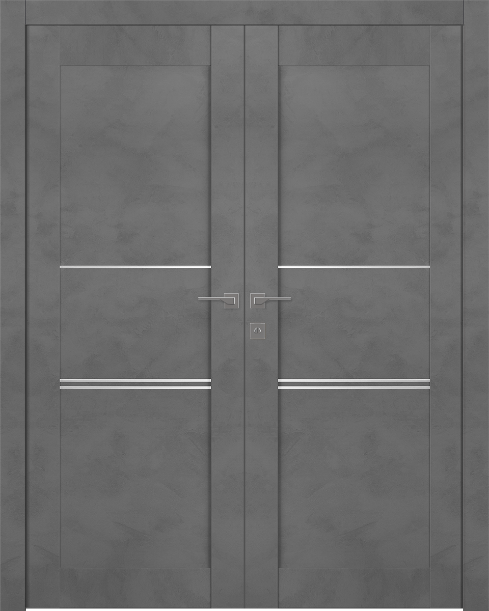 AVON 07 3H DARK URBAN DOUBLE BELLDINNI MODERN INTERIOR DOOR - 1
