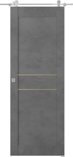 AVON 07 2HN GOLD DARK URBAN BARN BELLDINNI MODERN INTERIOR DOOR - 1