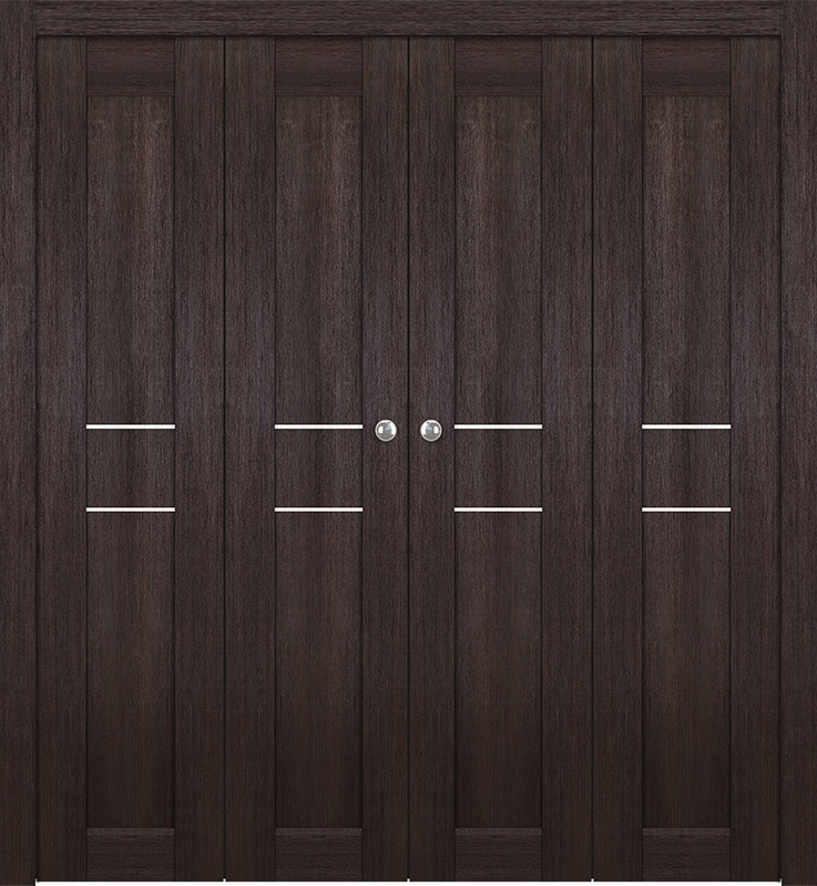 AVON 07 2HN VERALINGA OAK DOUBLE BI-FOLD BELLDINNI MODERN INTERIOR DOOR - 1
