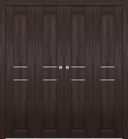 AVON 07 2HN VERALINGA OAK DOUBLE BI-FOLD BELLDINNI MODERN INTERIOR DOOR - 1
