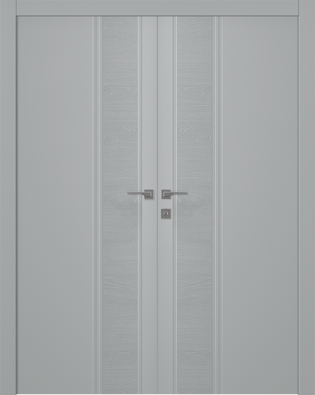 TWINWOOD 1 LIGHT GREY DOUBLE BELLDINNI MODERN INTERIOR DOOR - 1