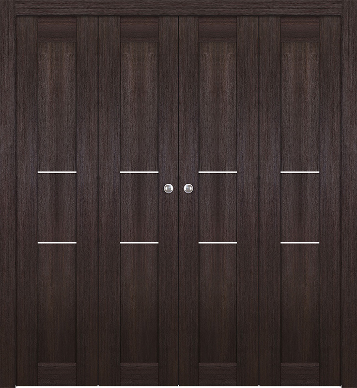 AVON 07 2H VERALINGA OAK DOUBLE BI-FOLD BELLDINNI MODERN INTERIOR DOOR - 1